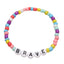 Simple Style Irregular Glass Letter Beads Kid's Bracelet Set