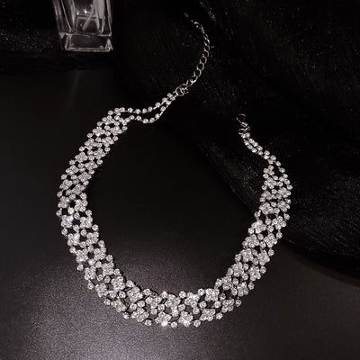 Fashion Statement Rhinestone Clavicle Chain Necklace