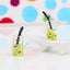 1 Pair Cute Cup Fruit Glass Epoxy Plating Silver Plated Women'S Drop Earrings