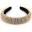 Fashion Colorful Rhinestone Baroque Wide Headband for Women