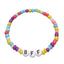 Simple Style Irregular Glass Letter Beads Kid's Bracelet Set