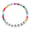 Simple Style Irregular Glass Letter Beads Kid's Bracelet Set