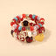 Retro Bohemian Heart Pendant Acrylic Glass Women's Bracelet Set