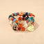 Retro Bohemian Heart Pendant Acrylic Glass Women's Bracelet Set