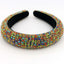 Fashion Colorful Rhinestone Baroque Wide Headband for Women