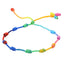 Simple Style Solid Color Silk Thread Braid Unisex Bracelets 1 Piece