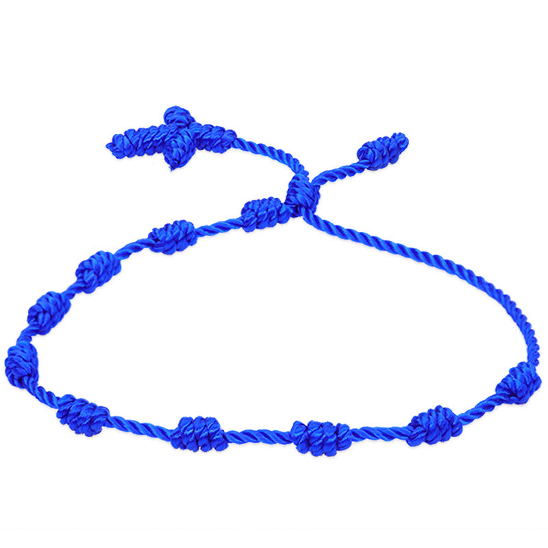 Simple Style Solid Color Silk Thread Braid Unisex Bracelets 1 Piece