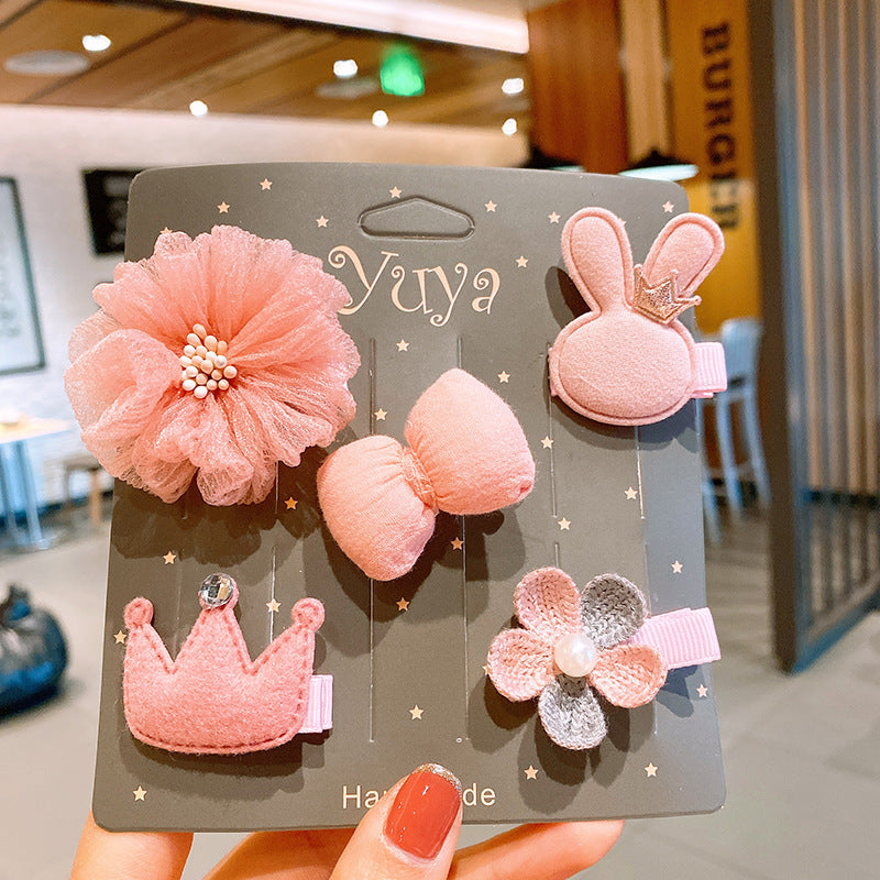 Korean Cartoon Flower Hair Clip for Girls