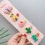 Children's Floral Bow and Rainbow Crown Hairpin Set - 5 Piece Hair Accessories for Girls