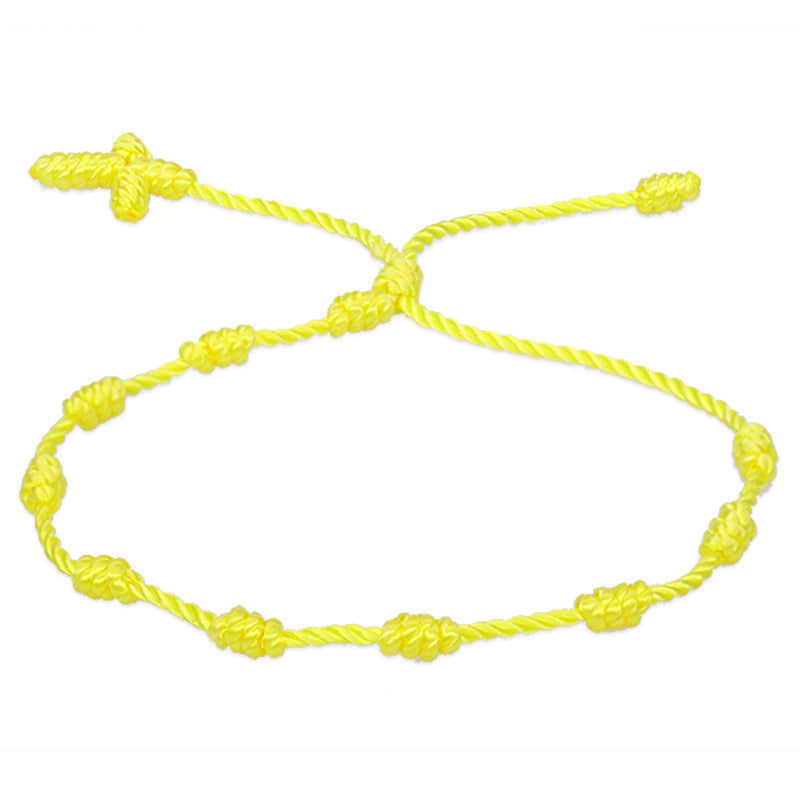 Simple Style Solid Color Silk Thread Braid Unisex Bracelets 1 Piece