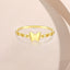 18K Gold Plated Sterling Silver Butterfly Stacking Ring