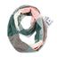 Women's Classic Color Block Imitation Cashmere Scarf with Pocket Zipper