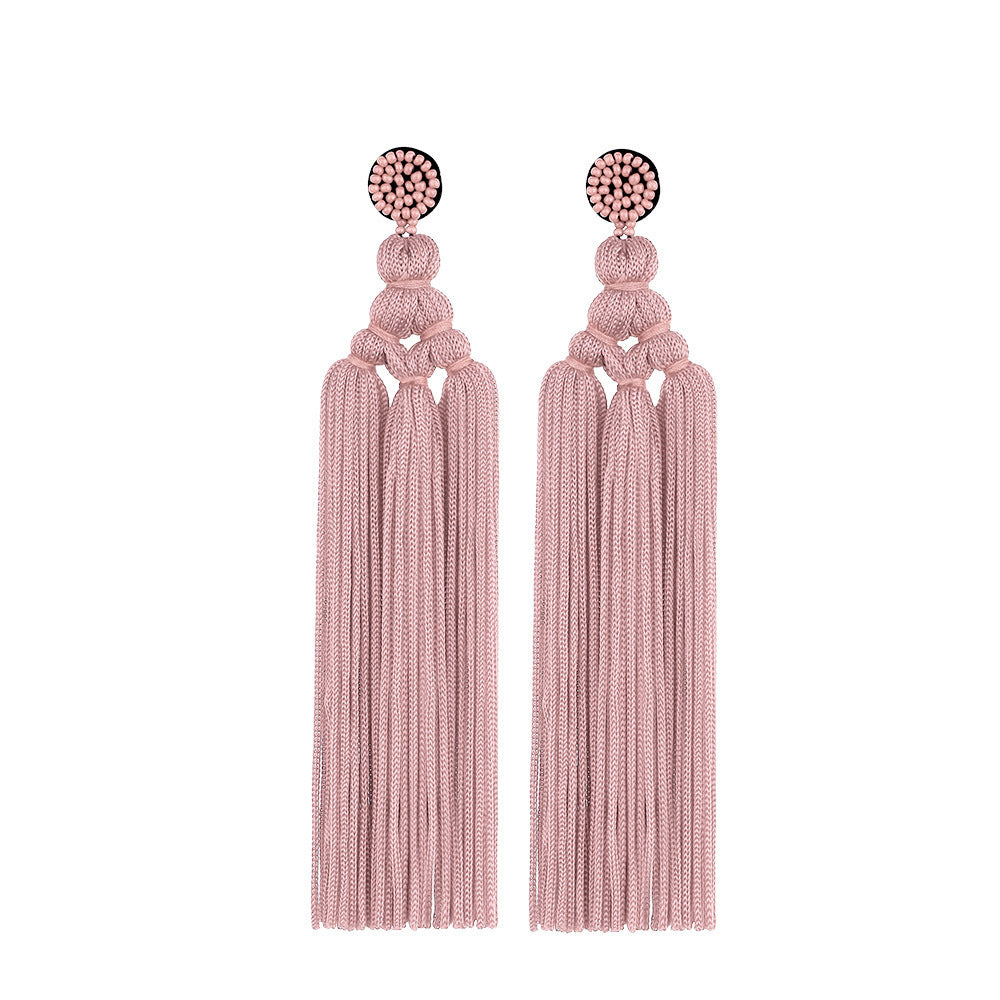 Original Design Tassel Seed Bead Women's Bohemian Drop Earrings