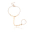 Elegant Round Alloy Geometric Sequin Bracelet for Women