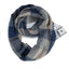 Women's Classic Color Block Imitation Cashmere Scarf with Pocket Zipper