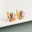 Korea Flower Earrings Brass Micro-inlaid Zircon Earrings For Women