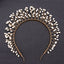 Golden Leaf Alloy Hair Band - Versatile Gold-Plated Headband