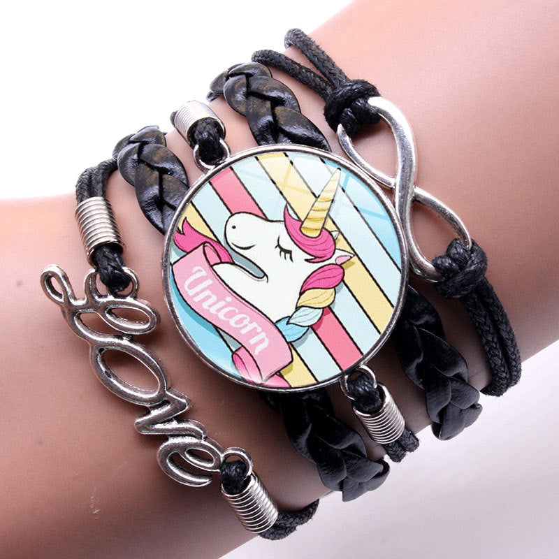 Fashion Alloy Unicorn Infinity Love Women's Bracelet