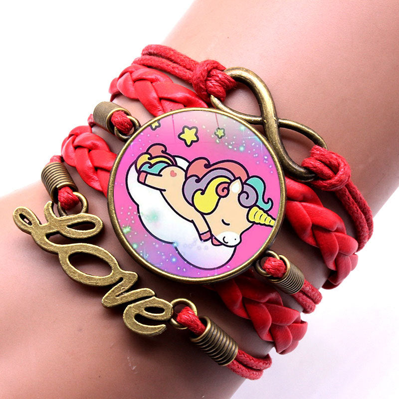 Fashion Alloy Unicorn Infinity Love Women's Bracelet