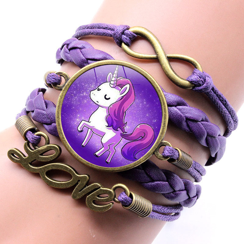 Fashion Alloy Unicorn Infinity Love Women's Bracelet