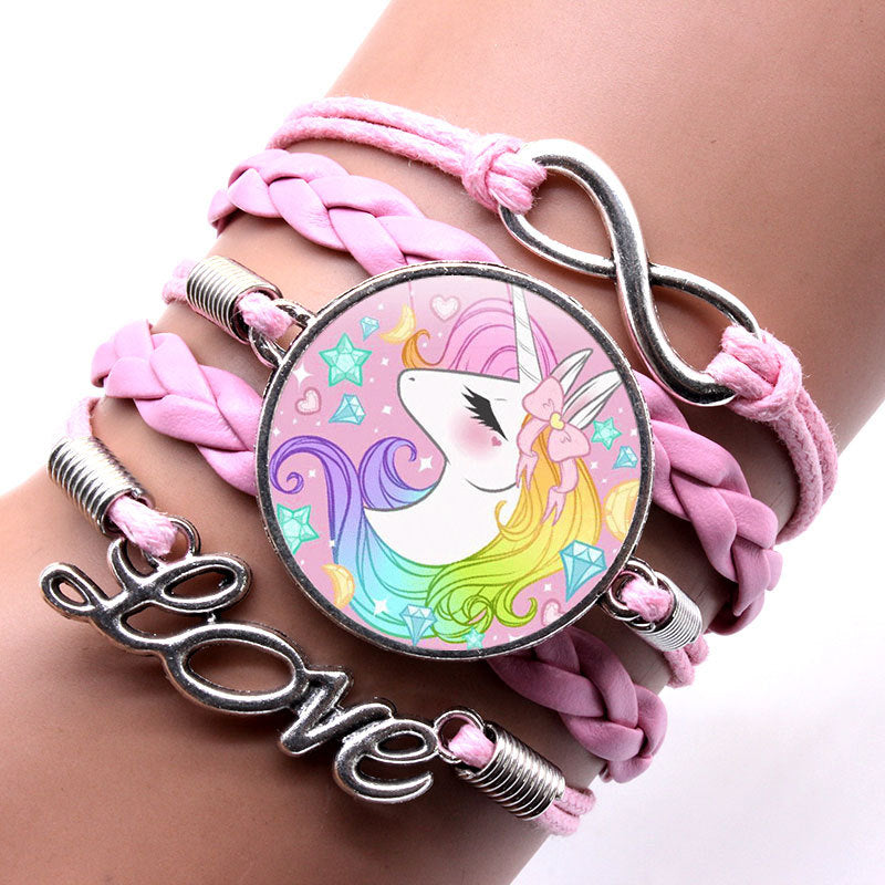 Fashion Alloy Unicorn Infinity Love Women's Bracelet