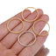 20 PCS Stainless Steel Solid Color Jewelry Buckle and Seamless Metal Hoop for DIY Accessories (8-40mm)
