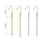 20 PCS Stainless Steel Hook Earring Findings with Extension Chain for DIY Jewelry Making