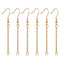 20 PCS Stainless Steel Hook Earring Findings with Extension Chain for DIY Jewelry Making