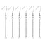 20 PCS Stainless Steel Hook Earring Findings with Extension Chain for DIY Jewelry Making