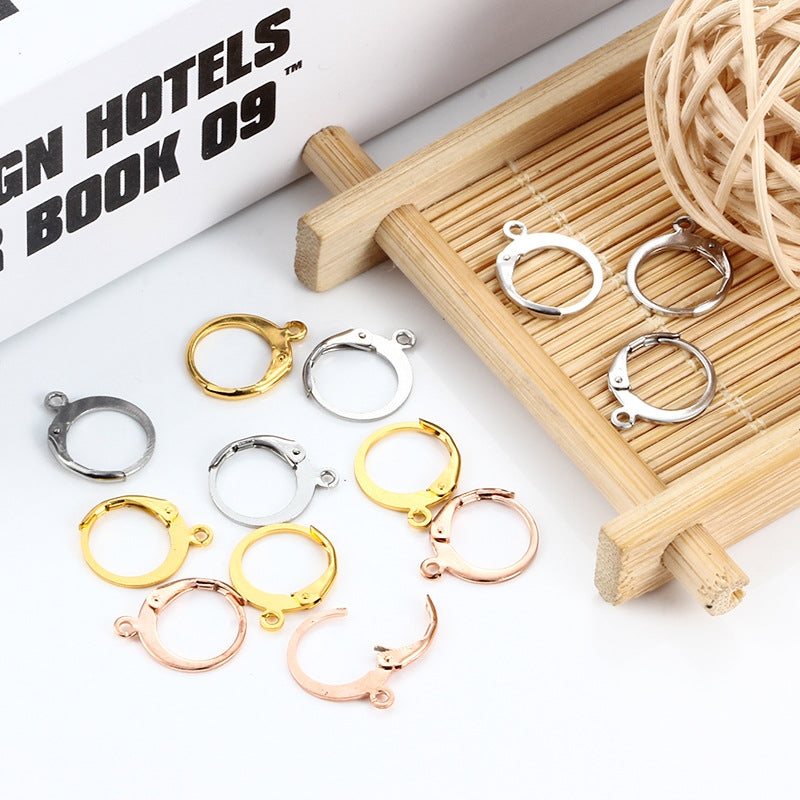 20 PCS Stainless Steel Polished Earring Hooks and Hoops for DIY Jewelry