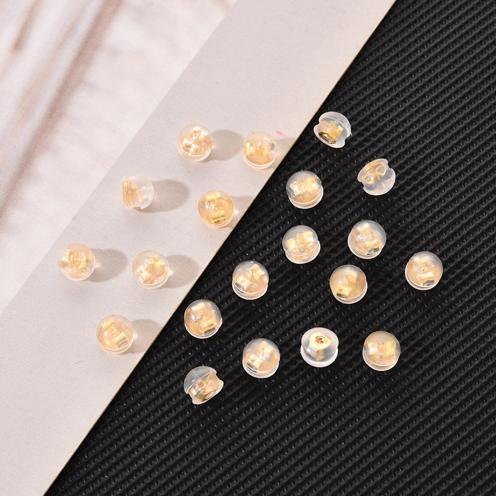 20 Pieces Stainless Steel Simple Style Earring Backs and Studs Set