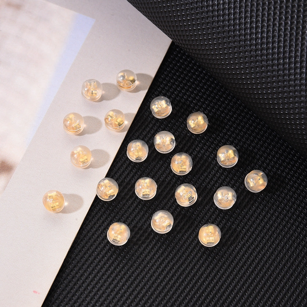 20 Pieces Stainless Steel Simple Style Earring Backs and Studs Set