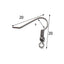 200 Pack 20mm Metal Polished Hook Earring Findings for DIY Jewelry Making