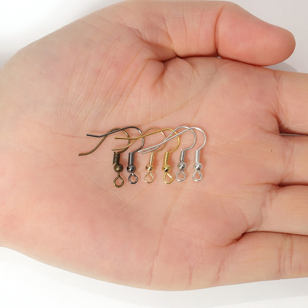 200 Pack 20mm Metal Polished Hook Earring Findings for DIY Jewelry Making