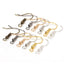 200 Pack 20mm Metal Polished Hook Earring Findings for DIY Jewelry Making
