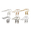 200 Pack 20mm Metal Polished Hook Earring Findings for DIY Jewelry Making