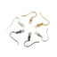 200 Pack 20mm Metal Polished Hook Earring Findings for DIY Jewelry Making