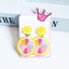 Cute Cactus Rabbit Ice Cream Acrylic Clip-On Earrings for Girls