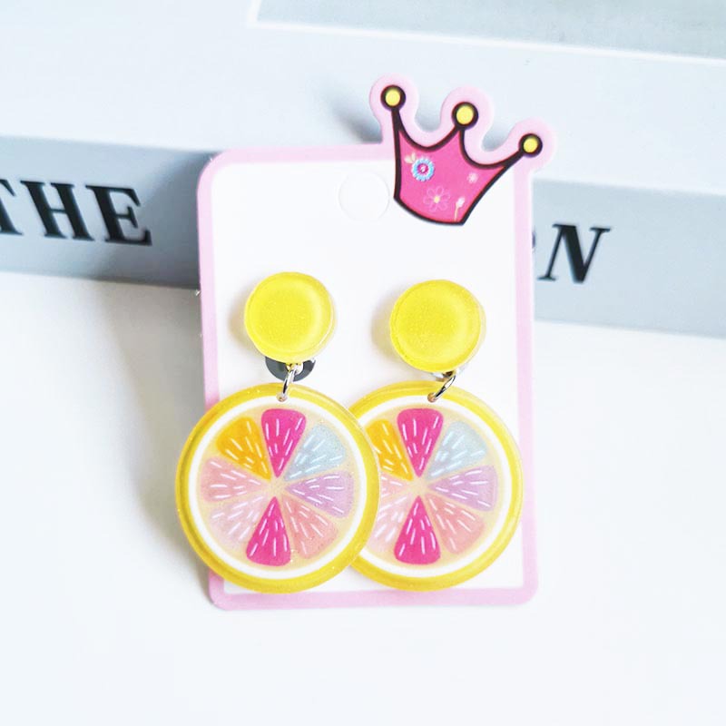 Cute Cactus Rabbit Ice Cream Arylic Girl's Drop Earrings