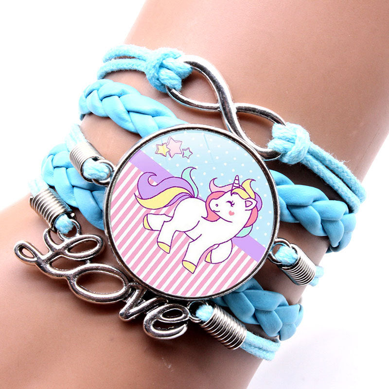 Fashion Alloy Unicorn Infinity Love Women's Bracelet