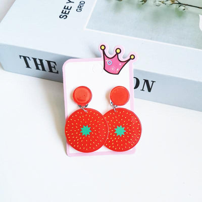 Cute Cactus Rabbit Ice Cream Arylic Girl's Drop Earrings