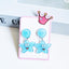 Cute Cactus Rabbit Ice Cream Acrylic Clip-On Earrings for Girls