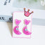 Cute Cactus Rabbit Ice Cream Acrylic Clip-On Earrings for Girls