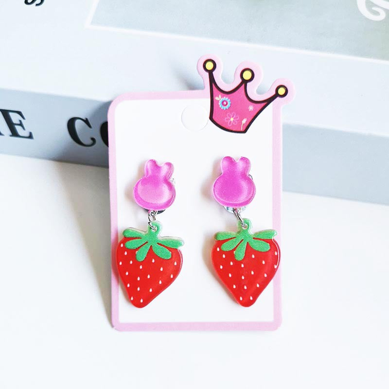 Cute Cactus Rabbit Ice Cream Arylic Girl's Drop Earrings