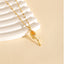 18K Gold Plated Stainless Steel Tulip Zircon Pendant Necklace