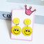 Cute Cactus Rabbit Ice Cream Acrylic Clip-On Earrings for Girls