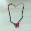 Butterfly Pendant Anklet with Colorful Gemstones for Women