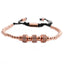 Lion Head Wheel Copper Bead Bracelet Set - Customizable Jewelry Collection