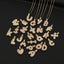 Fashion English Letters Copper Inlaid Zircon Necklace Wholesale