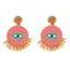 Long Tassel Ladies Handmade Rice Beads Creative Devil Eyes Bohemian Earrings Wholesale